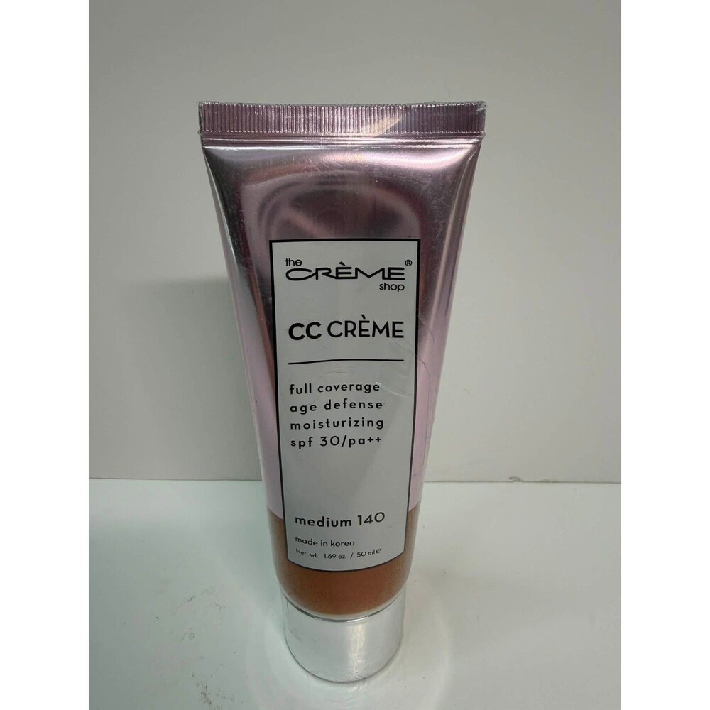 The Crème Shop CC Crème Full Coverage Medium 140 Age Defense SPF 30 Korean